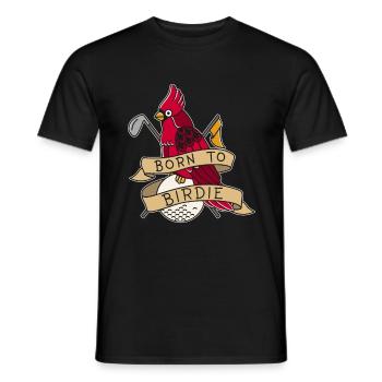 Birdie Golf Golfer Vogel Golfspieler Golfball - Männer T-Shirt - Schwarz - Vorne - AI Model Male 178 light (178cm)