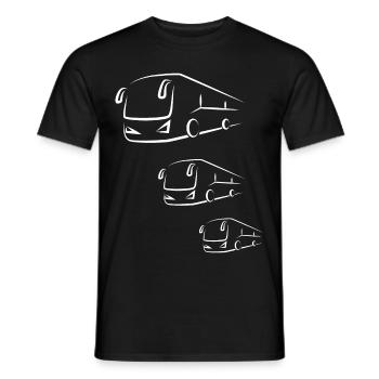 Bus Bus Bus School Bus Bus - Men's T-Shirt - black - Front - AI Model Male 178 light (178cm)