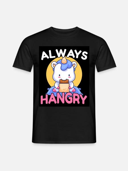 Always Hangry Bonbons Licorne Faim Cadeau - T-shirt homme - noir