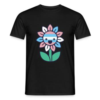 Transgenre Genderqueer Trans - T-shirt homme - noir - Devant - AI Model Male 178 light (178cm)
