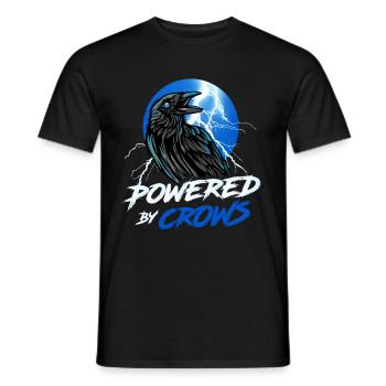 Cool Corbeau Propulsé par Crows Aesthetic Black Corbeau - T-shirt homme - noir - Devant - AI Model Male 178 light (178cm)