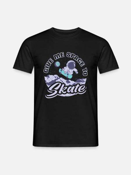 Skater Astronaut Skateboard - Men's T-Shirt - black