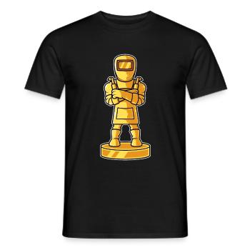 Golden Trophy Welder - Men's T-Shirt - black - Front - AI Model Male 178 light (178cm)