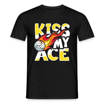 Volleyball Training Motif Volleyball Team - Men's T-Shirt - black - Front - AI Model Male 178 light (178cm)