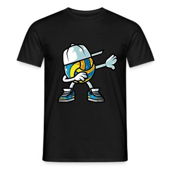 Volleyball Training Motif Volleyball Team - Men's T-Shirt - black - Front - AI Model Male 178 light (178cm)