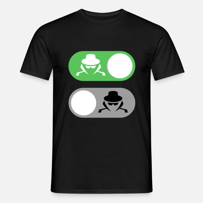 Cybersecurity Mobile White Hat Hacker - T-shirt homme - noir