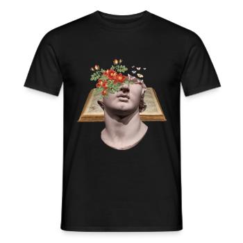 David Statue Shirt for Art Lovers - Men's T-Shirt - black - Front - AI Model Male 178 light (178cm)