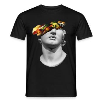 Goblincore Aesthetics Shirt für Pilzsammler - Männer T-Shirt - Schwarz - Vorne - AI Model Male 178 light (178cm)