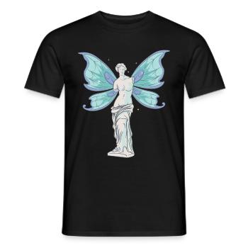 Fairycore Esthétique Fée Vénus De Milo Statue - T-shirt homme - noir - Devant - AI Model Male 178 light (178cm)