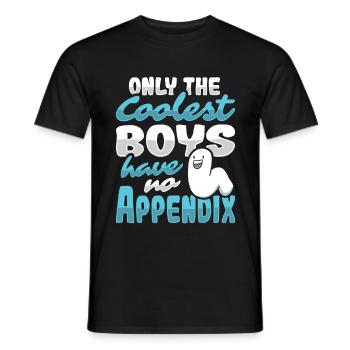 Appendix Shirt Appendix Surgery Recovery - Men's T-Shirt - black - Front - AI Model Male 178 light (178cm)
