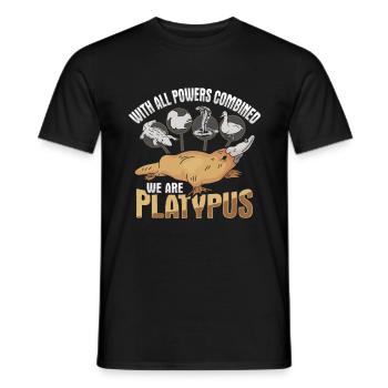 Chemise d’ornithorynque pour un fan d’ornithorynque - T-shirt homme - noir - Devant - AI Model Male 178 light (178cm)