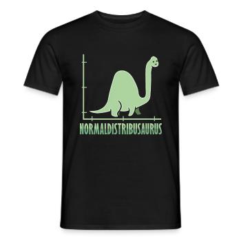 Dinosaure Math Pythagore Mathématicien - T-shirt homme - noir - Devant - AI Model Male 178 light (178cm)