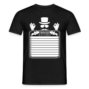 JGA Tasks Men DIY - Men's T-Shirt - black - Front - AI Model Male 178 light (178cm)