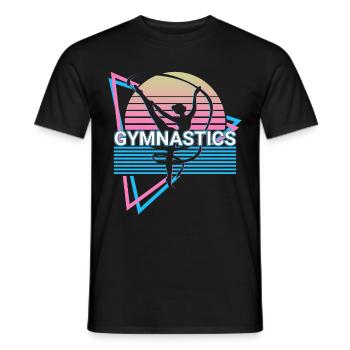 Gymnastique Rétro Cadeau - T-shirt homme - noir - Devant - AI Model Male 178 light (178cm)