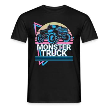 Monstertruck Retro Cadeau - T-shirt homme - noir - Devant - AI Model Male 178 light (178cm)