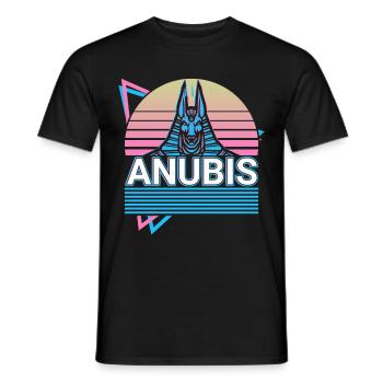 Anubis Egyptian God Egypt Gift - Men's T-Shirt - black - Front - AI Model Male 178 light (178cm)