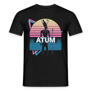 Atum Egyptian God Egypt Gift - Men's T-Shirt - black - Front - AI Model Male 178 light (178cm)