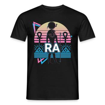 Ra Egyptian God Egypt Gift - Men's T-Shirt - black - Front - AI Model Male 178 light (178cm)