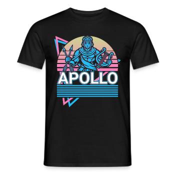 Apollo Griechischer Gott Geschenk - Männer T-Shirt - Schwarz - Vorne - AI Model Male 178 light (178cm)