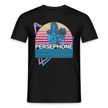 Persephone Greek Goddess Gift - Men's T-Shirt - black - Front - AI Model Male 178 light (178cm)