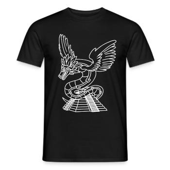 Quetzalcoatl Aztekische Schlange Maya-Tempel Inka - Männer T-Shirt - Schwarz - Vorne - AI Model Male 178 light (178cm)