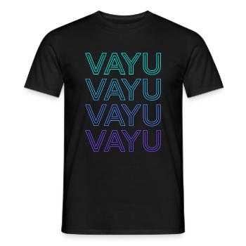 Vayu Hindu Gott Hindu Mythologie Hinduismus Retro - Männer T-Shirt - Schwarz - Vorne - AI Model Male 178 light (178cm)