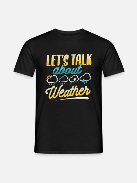 Meteorologe Wetter - Männer T-Shirt - Schwarz