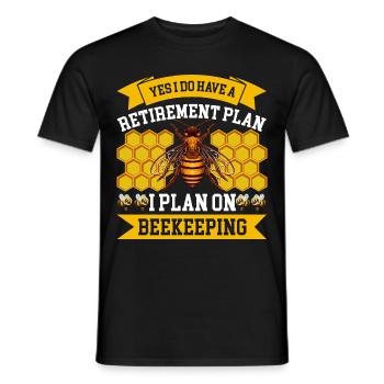 Beekeeping Beekeeping Course Beekeepers' Association Honey Bee Beekeepers - Men's T-Shirt - black - Front - AI Model Male 178 light (178cm)
