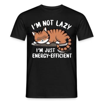I'm not lazy I just don't care - Männer T-Shirt - Schwarz - Vorne - AI Model Male 178 light (178cm)