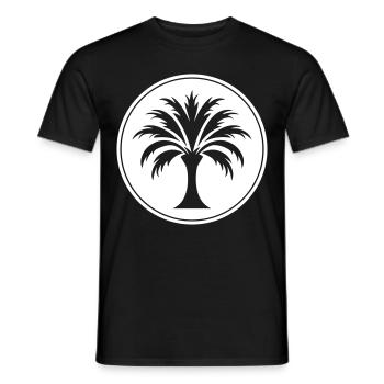 Icône de palmier - T-shirt homme - noir - Devant - AI Model Male 178 light (178cm)