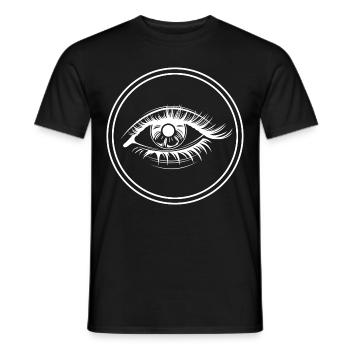 Augen symbol Wimpern - Männer T-Shirt - Schwarz - Vorne - AI Model Male 178 light (178cm)