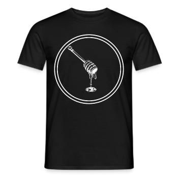 Ciseau à bâton icône apiculteur - T-shirt homme - noir - Devant - AI Model Male 178 light (178cm)