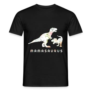 Mamasaurus - Männer T-Shirt - Schwarz - Vorne - AI Model Male 178 light (178cm)