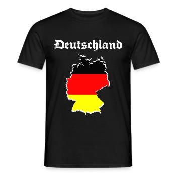 germany t shirt - Men's T-Shirt - black - Front - AI Model Male 178 light (178cm)