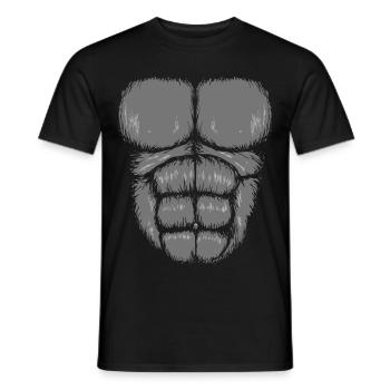 GORILLA - T-shirt homme - noir - Devant - AI Model Male 178 light (178cm)