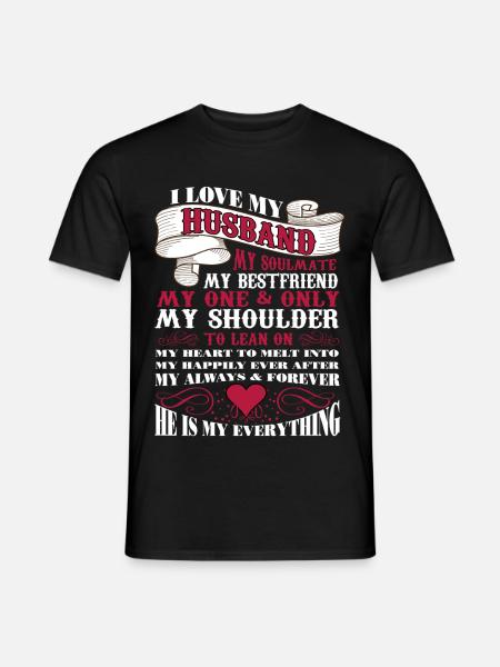 Ich liebe meinen Mann - Männer T-Shirt - Schwarz