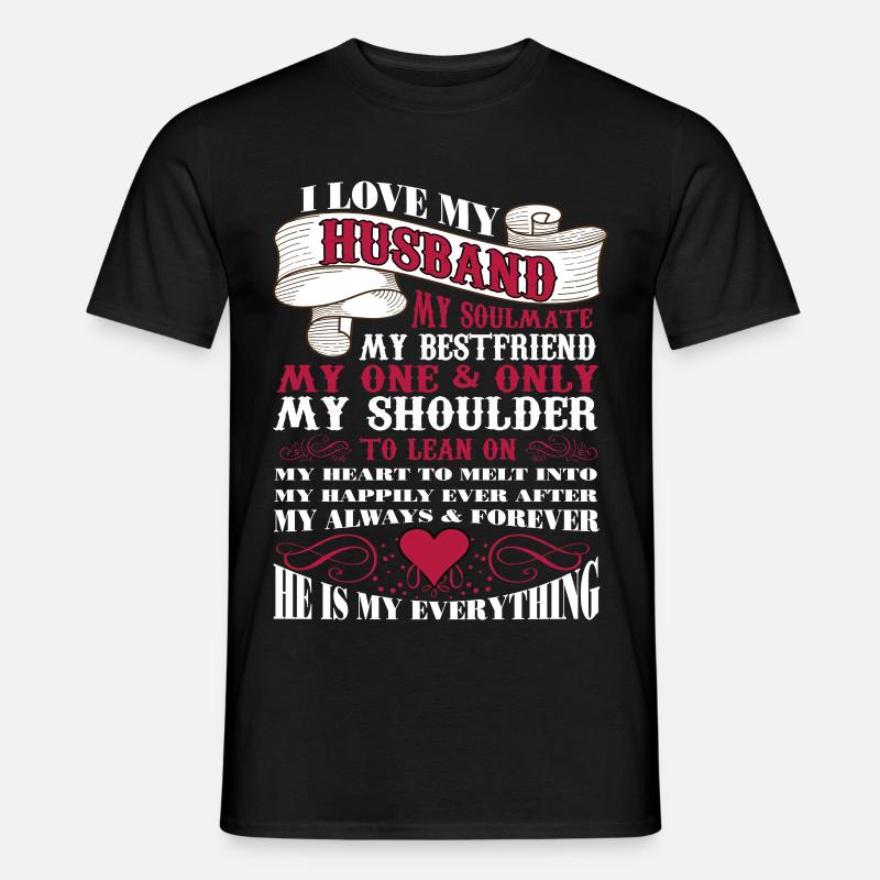 Ich liebe meinen Mann - Männer T-Shirt - Schwarz