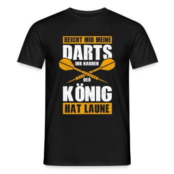 Reicht mir meine Darts ihr Narren .. Dart Darter - Männer T-Shirt - Schwarz - Vorne - AI Model Male 178 light (178cm)
