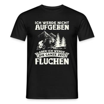 Ich werde nicht aufgeben.. MTB Mountainbike Biken - Männer T-Shirt - Schwarz - Vorne - AI Model Male 178 light (178cm)