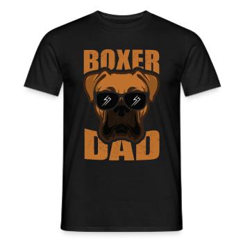 Allemand boxeur papa cadeau propriétaire propriétaire de chien - T-shirt homme - noir - Devant - AI Model Male 178 light (178cm)