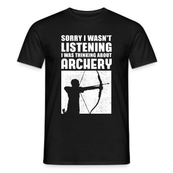 Archers archery | gift - Men's T-Shirt - black - Front - AI Model Male 178 light (178cm)