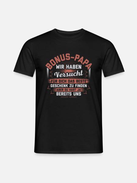 Stiefvater Vatertag Geschenk Geburtstag - Männer T-Shirt - Schwarz