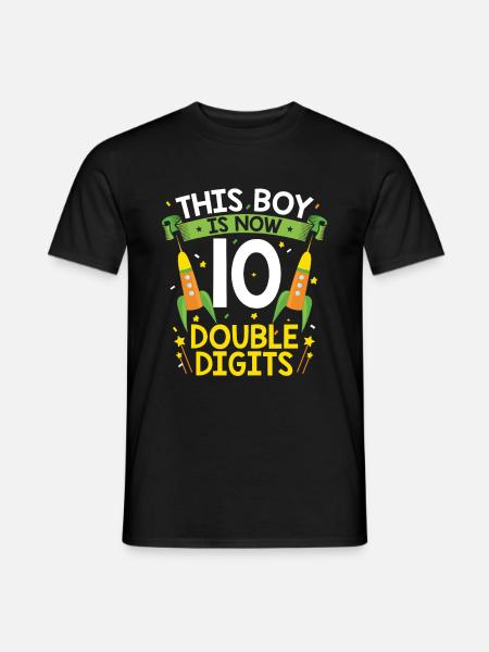 10 compleanno ragazzi 10 anni regalo - T-shirt uomo - nero