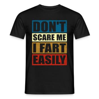 Fart humour | Pups Fart Farting Gift Hommes - T-shirt homme - noir - Devant - AI Model Male 178 light (178cm)