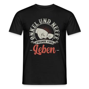 Onkel Neffe lustig Geschenk Geburtstag Neffen - Männer T-Shirt - Schwarz - Vorne - AI Model Male 178 light (178cm)