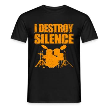 Schlagzeuger Schlagzeug Drummer Geschenk Trommler - Männer T-Shirt - Schwarz - Vorne - AI Model Male 178 light (178cm)