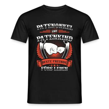 Patenonkel Geschenk Patenkind Taufpate Pate Onkel - Männer T-Shirt - Schwarz - Vorne - AI Model Male 178 light (178cm)
