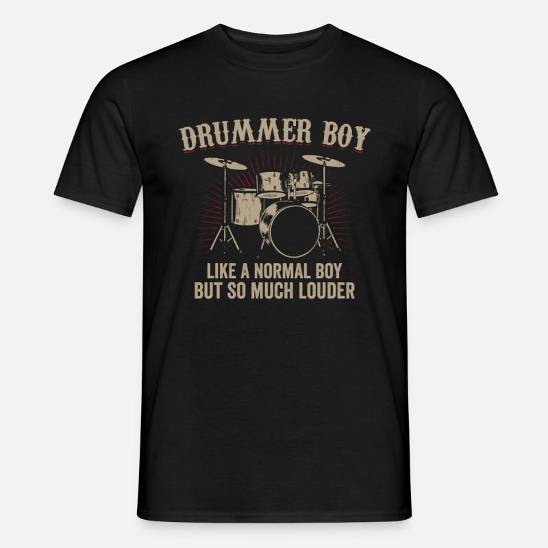 Drummer drummer drummer gift drummer - Men's T-Shirt - black