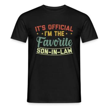 Gendre cadeau anniversaire drôle cadeaux - T-shirt homme - noir - Devant - AI Model Male 178 light (178cm)