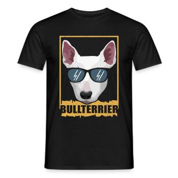 Bull Terrier Bull Terrier Cadeau Amoureux des Chiens - T-shirt homme - noir - Devant - AI Model Male 178 light (178cm)